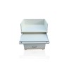 Meuble colonne blanc à roulettes – 2 tiroirs pour spa & massage